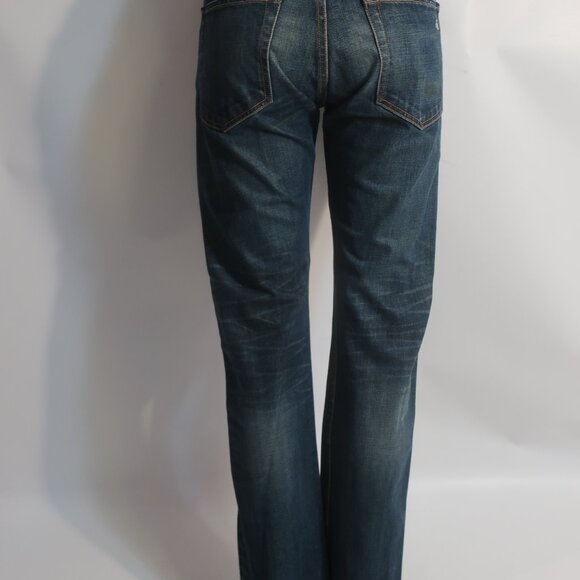 Mens Rag & Bone Slim Straight Dark Blue Jeans 32 - Picture 6 of 7